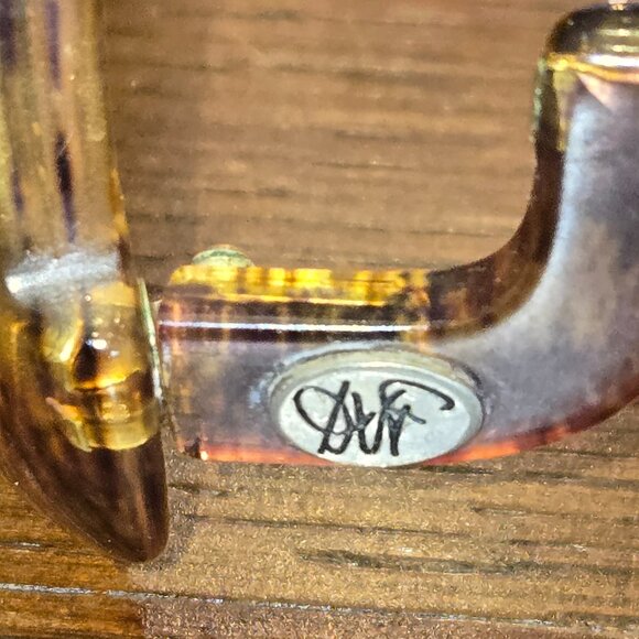 Diane von Furstenberg Sparta Vintage Sunglasses 1970s Oversized Tortoise Shell - Picture 6 of 9